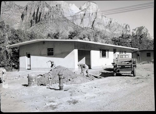 Construction of new residences, Watchman Housing Area.