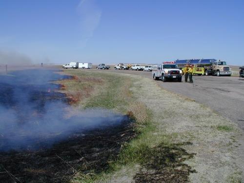 Roadside Prescribed Fire, Badlands National Park, April 25, 2002