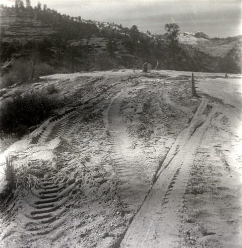 East side road repair and turn out construction.