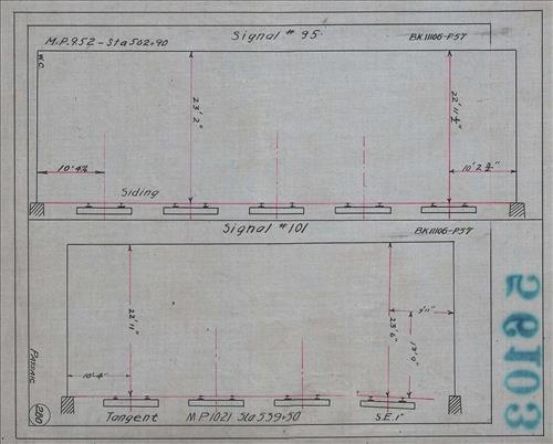 56103.LB--clearance sketches--Structures less than 8 feet from center line of track or less than 22 feet above top of rail [Group 08]