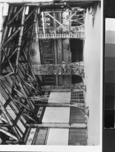 Construction of the Ahwahnee Hotel. Copied February 8, 1985 by Michael Dixon from Y.P. & C. Co. Archives.