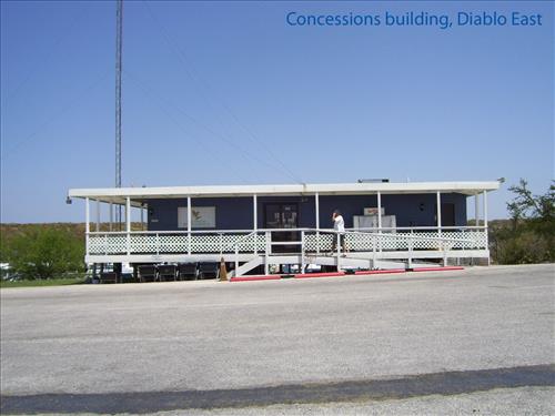 Facilities at the Diablo East boat ramps, docks, and campground