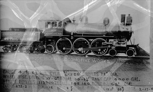 011/001.175--Chicago, Milwaukee & St. Paul Railroad Locomotives [Group 3]