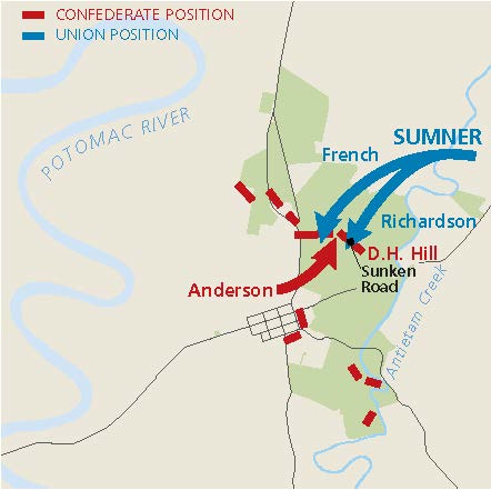 Antietam National Battlefield Battle Map 2