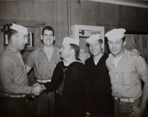 Sailors saying goodbye