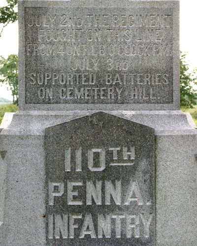 110th Pennsylvania Infantry Monument