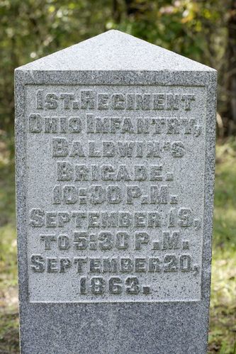 First Ohio Infantry Regiment Marker