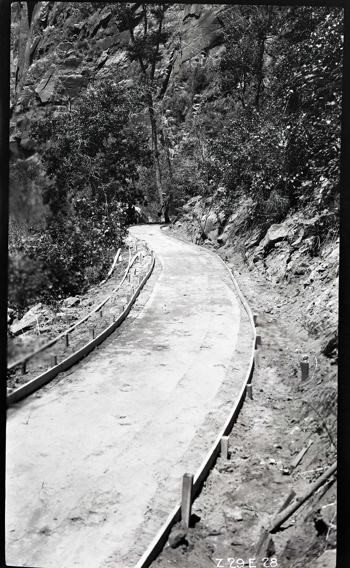 Narrows Trail construction.