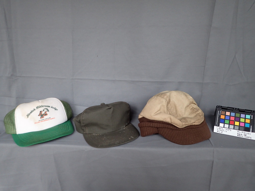Several well-worn hats