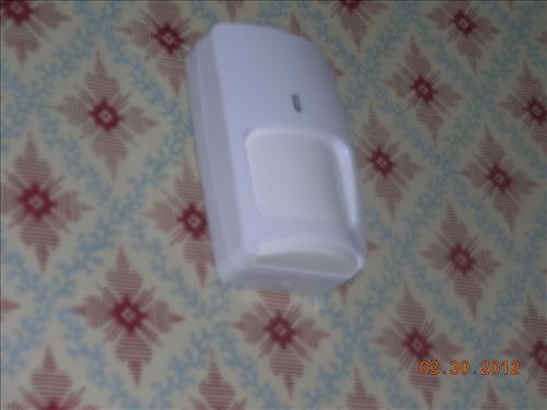 Photo images from March 30, 2012, of the new Life Safety fixtures (motion, smoke, and fire detectors) installed in Building 38 in Lower Town, Harpers Ferry, WV, as part of the PMIS 62917B project scope of work in 18 buildings.