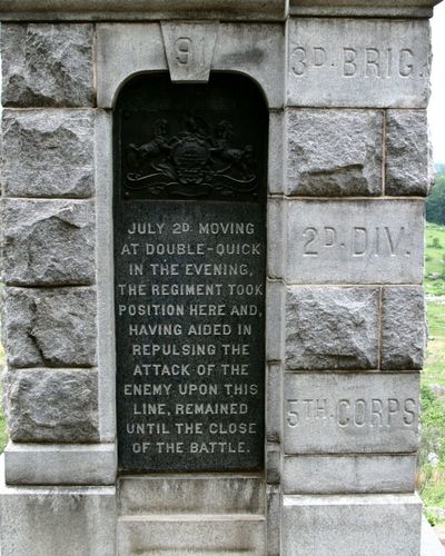 91st Pennsylvania Infantry Monument
