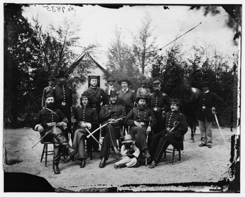 Brigadier General William Gamble, seated middle front row.