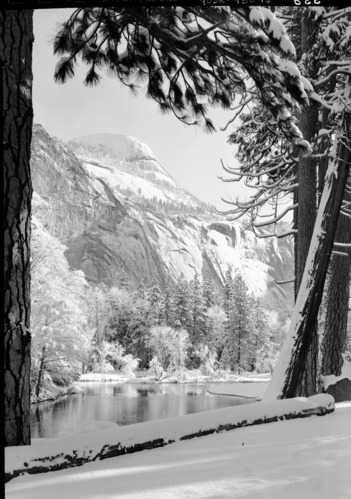 North Dome and Merced River.