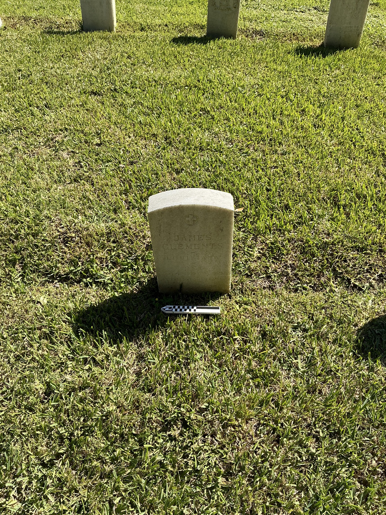 Extra image of upright marble headstone with flat face.