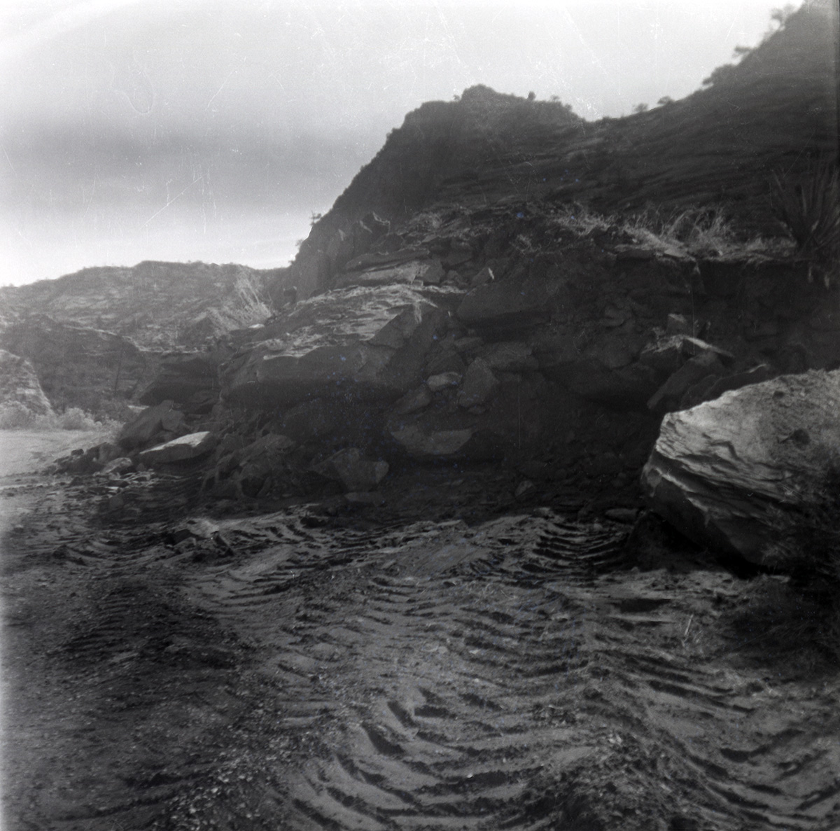 East side road repair and turn out construction.