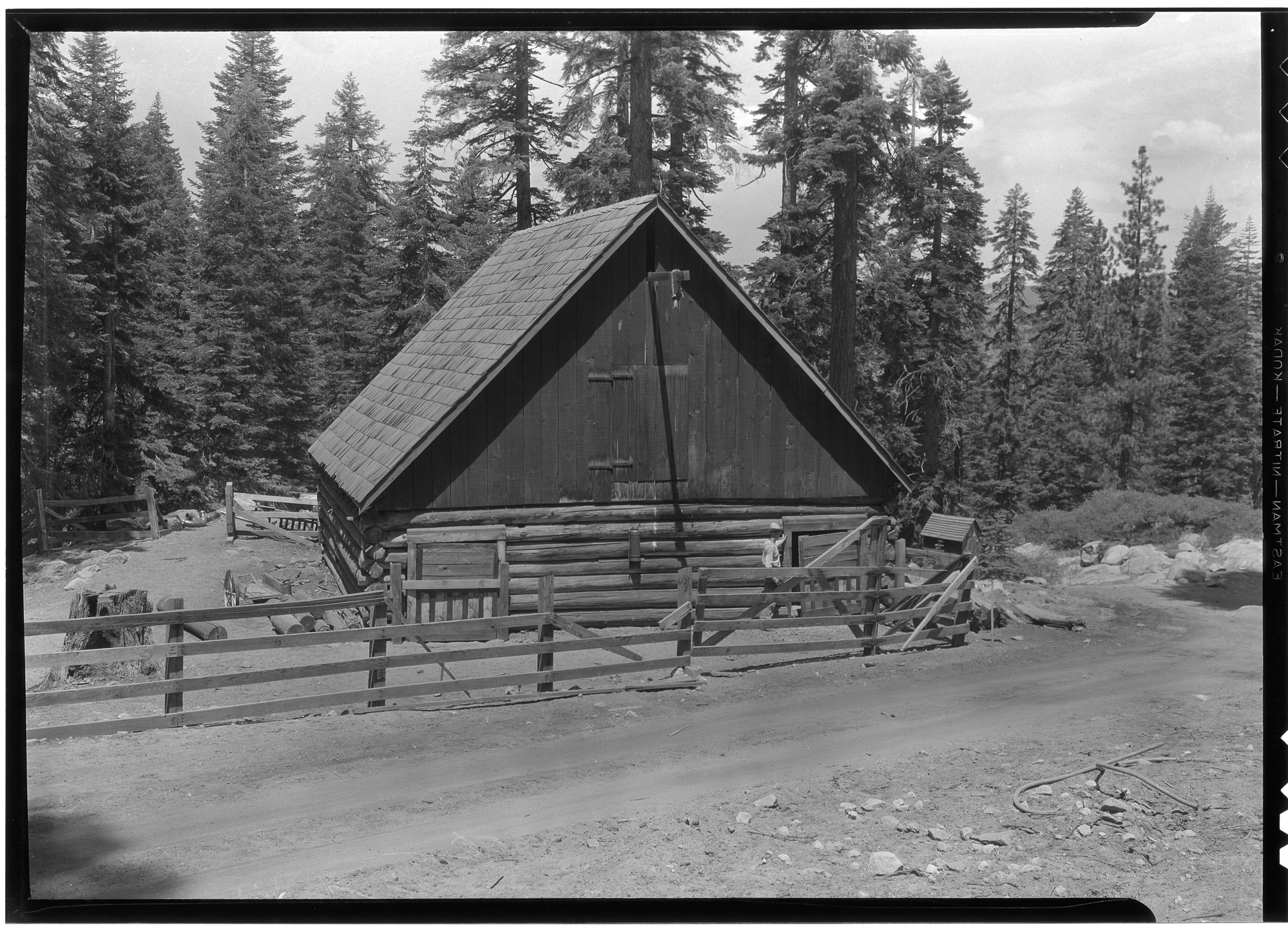 Glacier Point barn, showing general view.
