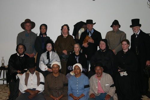The Living History Guild posing for a picture