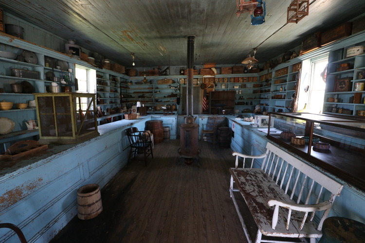 Interpretive artifact filled room.