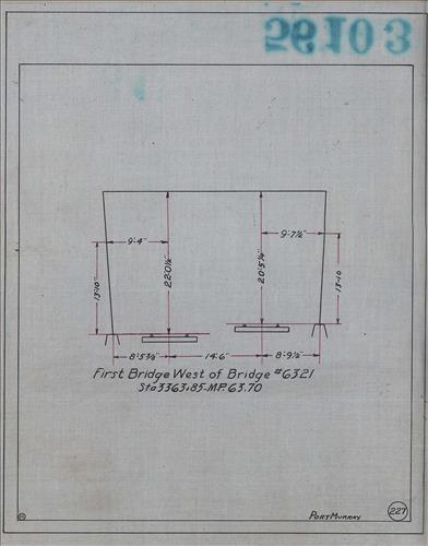 56103.LB--clearance sketches--Structures less than 8 feet from center line of track or less than 22 feet above top of rail [Group 06]