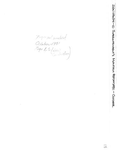 ZION 5087 Superintendents Monthly Report 1931 10