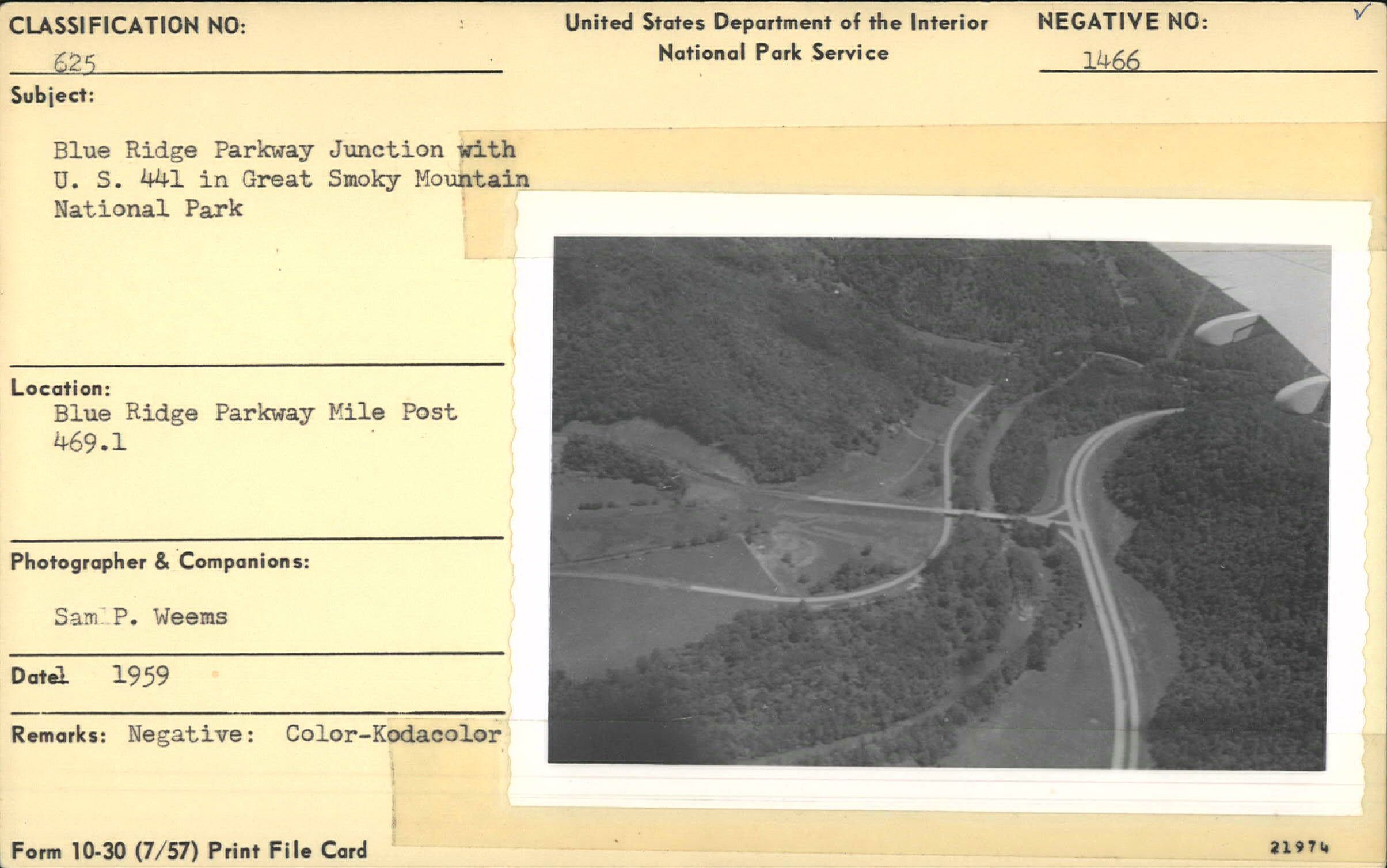 Blue Ridge Parkway Junction with US 441 in Great Smoky Mountains National Park