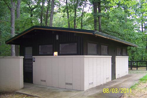 Rehabilatation of Telegraph picnic area comfort station at Prince William Forest Park in August 2011