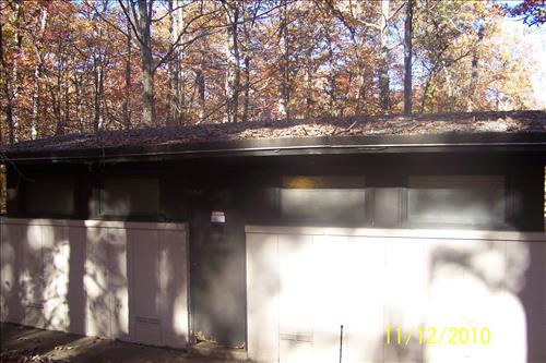 Replace roof and Windows on Oak Ridge Comfort Station at Prince William Forest Park in November 2010