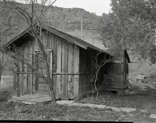 Samuel Heber and Mildred C. Crawford property, east of Virgin River, south of park boundary with house.