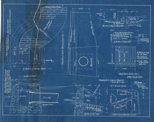 Road Work, contract No.7  Drawing No.5, Details of Basins, etc.