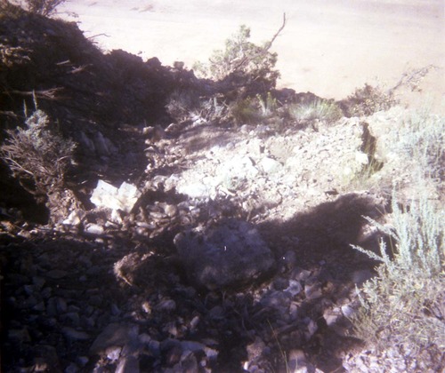 Color Photos of rock slides in Kolob Canyon.