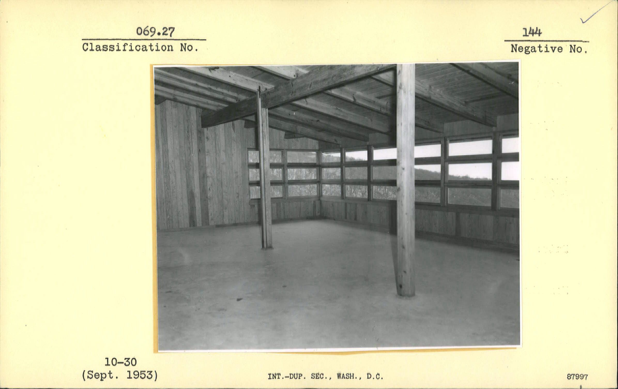 Interior of Craggy Garden Information Center