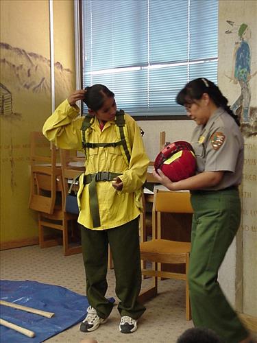 Fire education at Petrified National Park