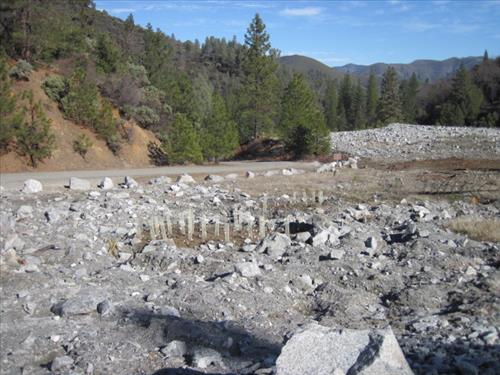 Crystal Creek Quarry Rehabilitation - Planting Pockets - Winter, 2012