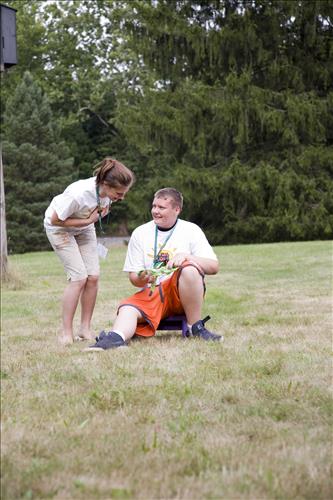 Get Up, Get Out & Go! blindfold course