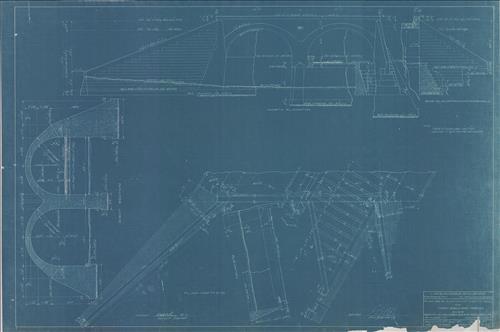 20100.BL-West of Analomink, PA--High bridge arch over highway and Broadhead Creek [1910]