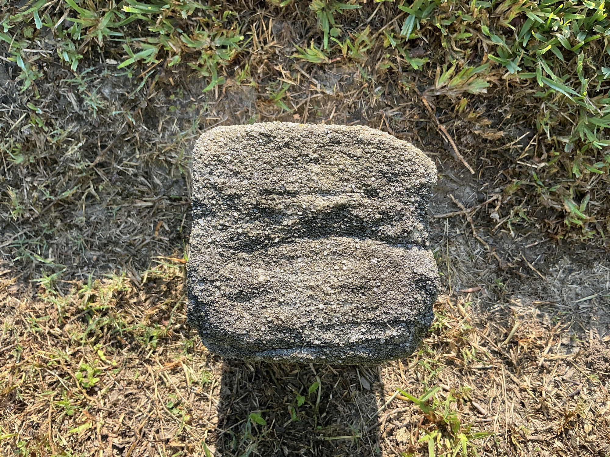 Top of flat marble marker