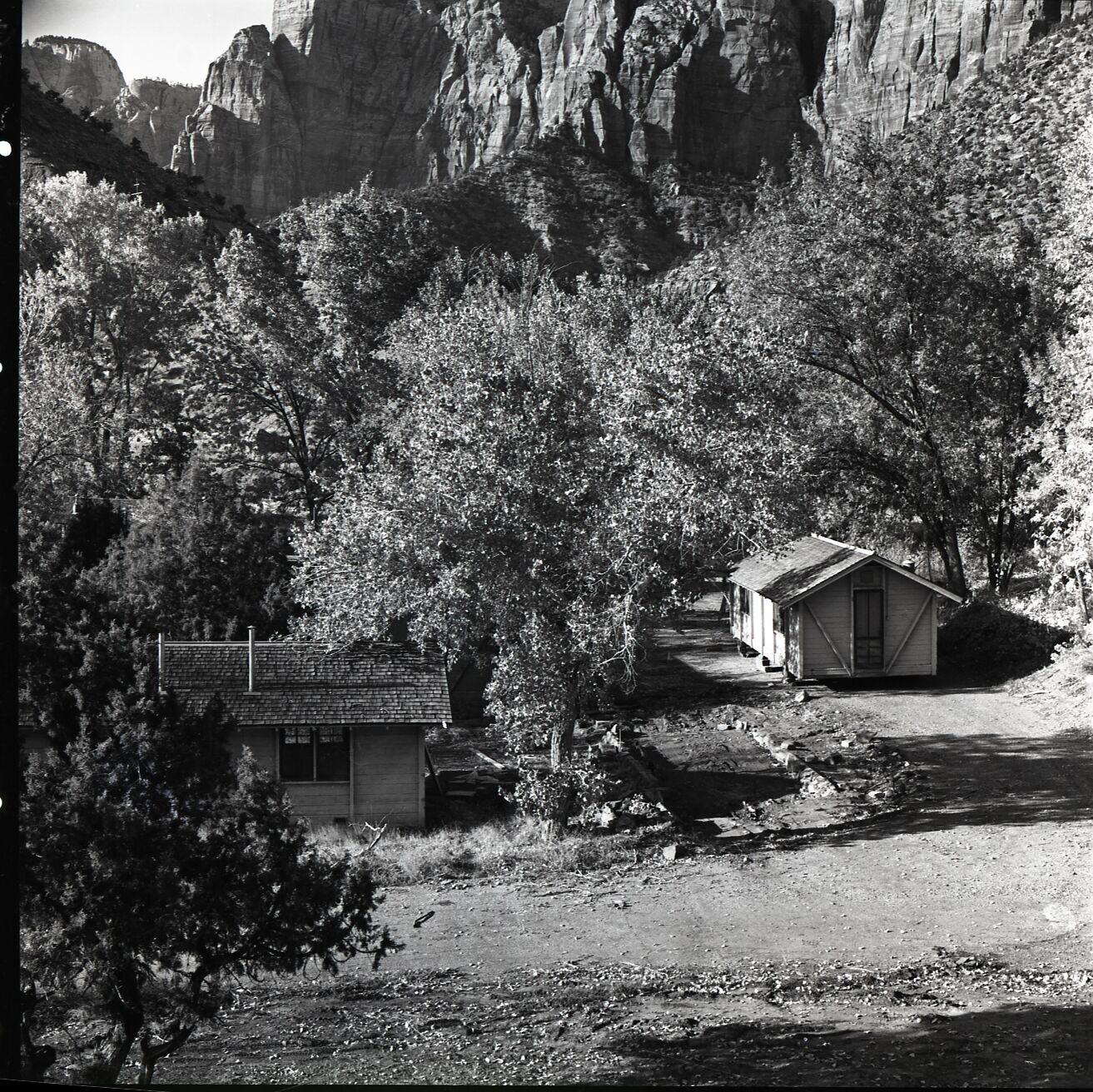 Zion Inn cabins prior to removal.