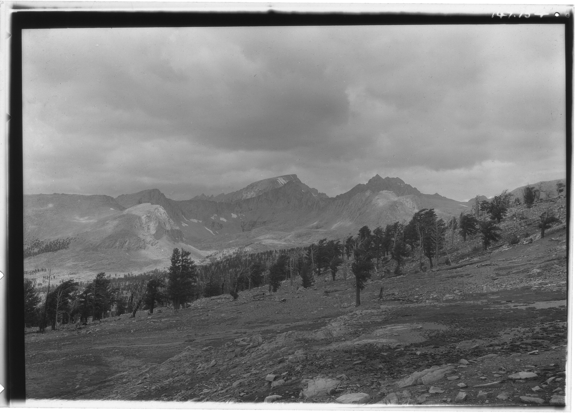Mt. Whitney from sandy plateau. Cal.