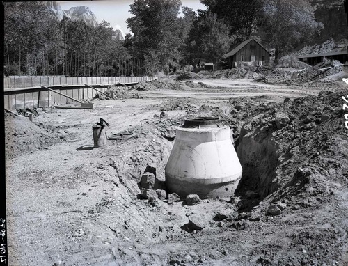 Sewer system - Watchman Residential Area installation of man-holes.