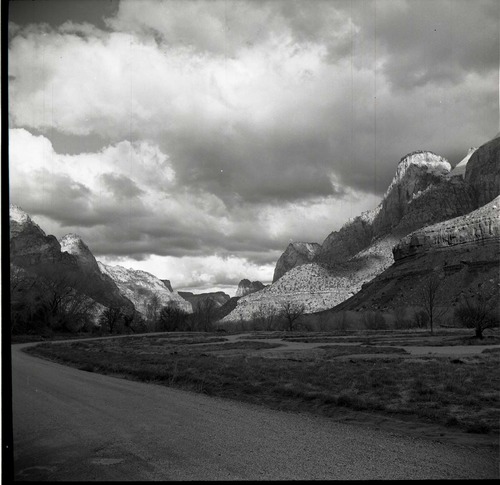BW Photo of flood damage from 1966 flood.