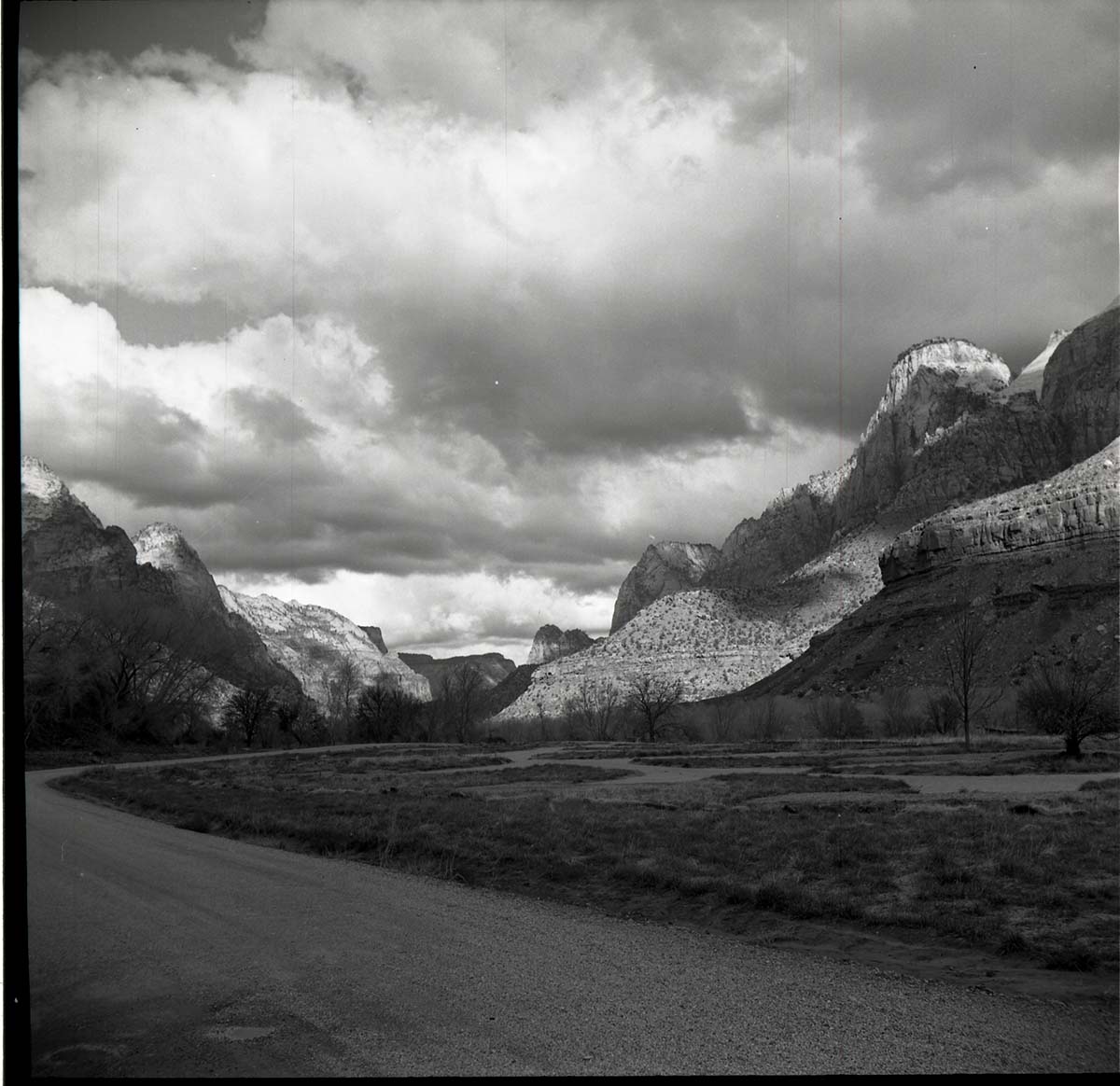 BW Photo of flood damage from 1966 flood.