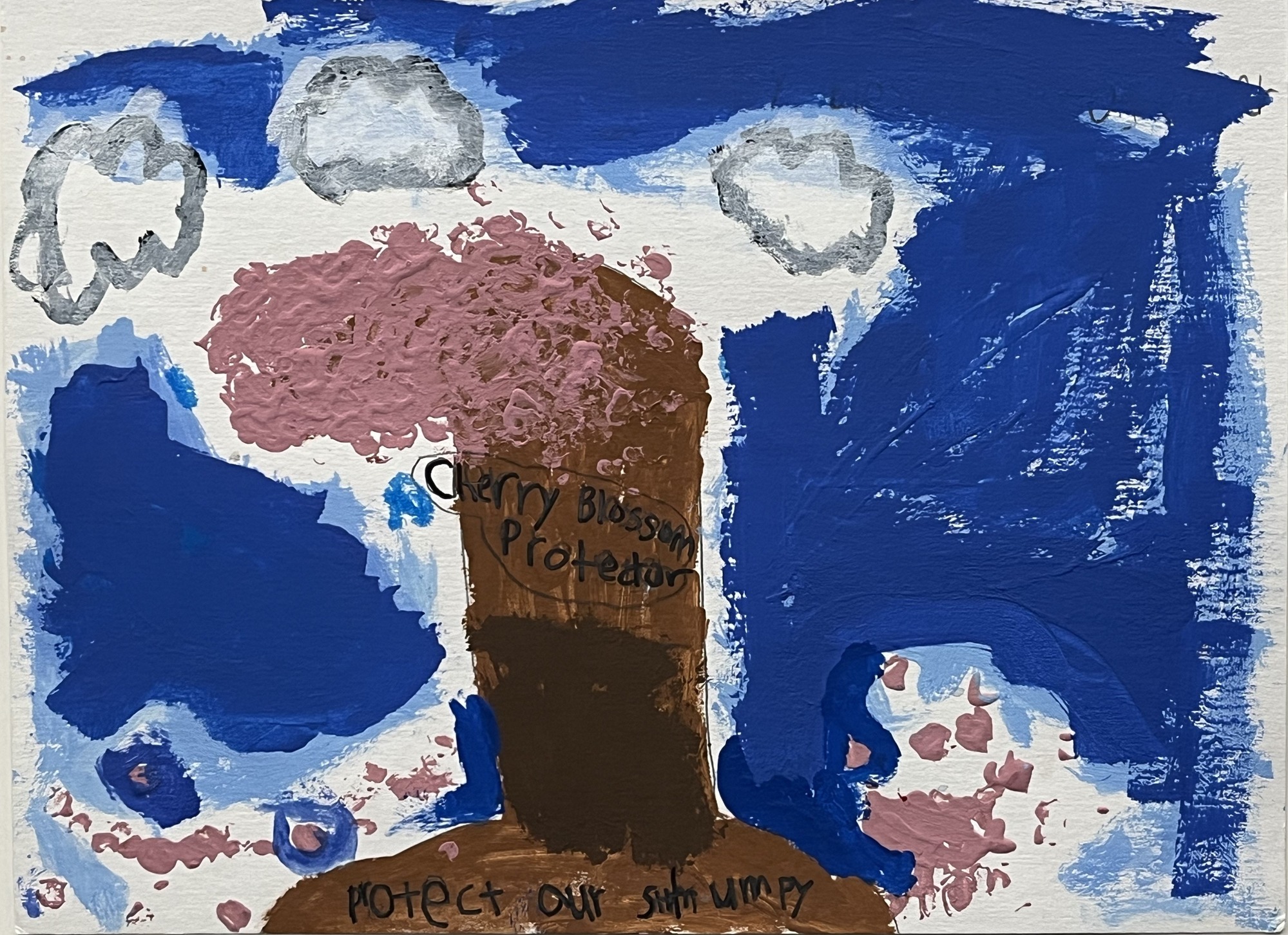 Artwork by Washington, DC students for 2024 Cherry Blossom Festival. 