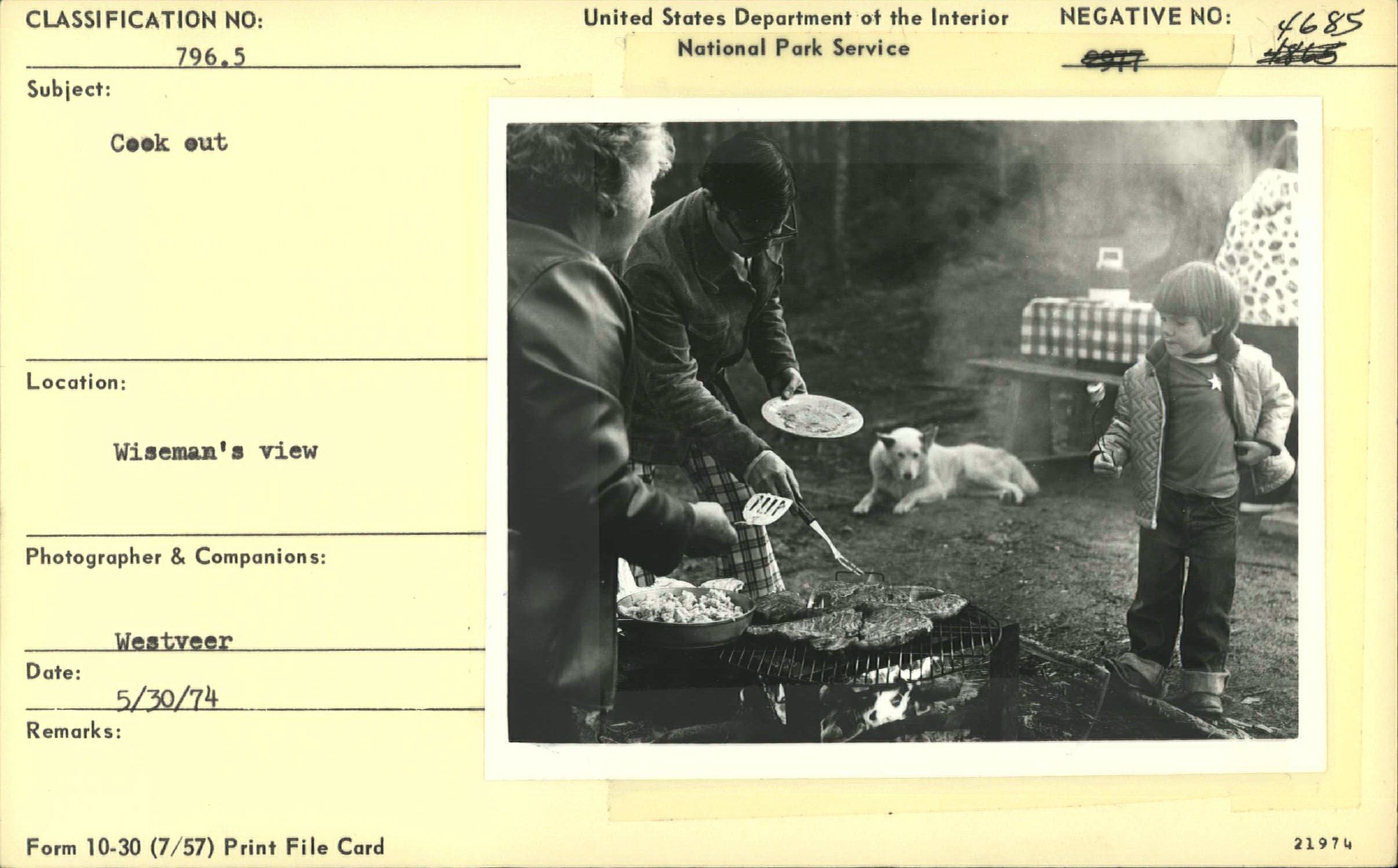 Cook out at Linville Campground