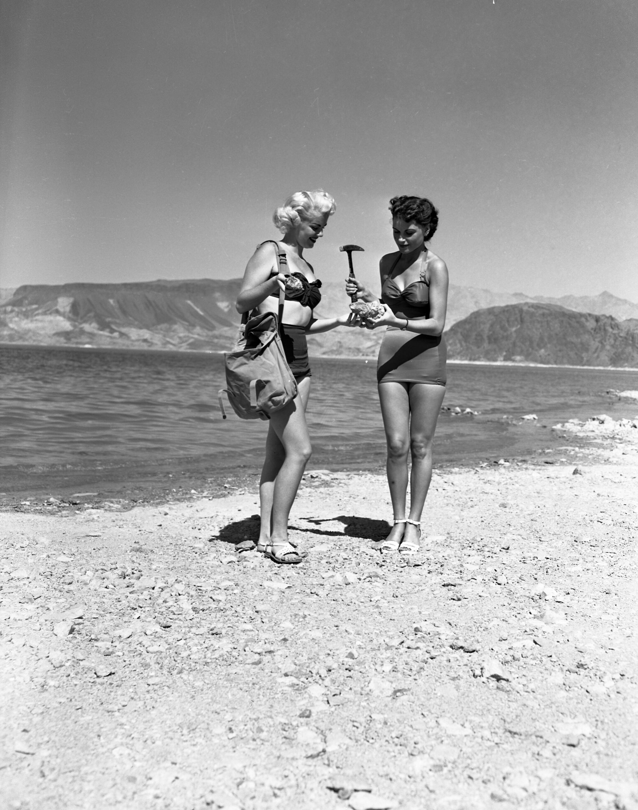 Publicity pictures taken for the clark county Gem Collectors Inc.