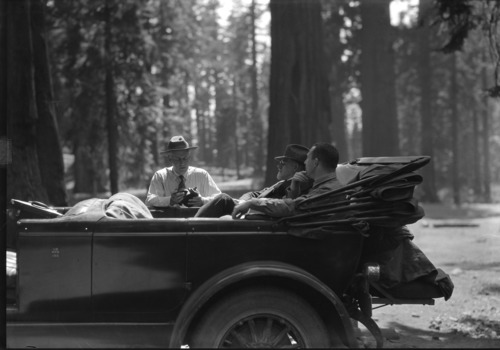 L to R: Mr. Mather, Wm. Storey of Santa Fe RR & B. Moore of New York.