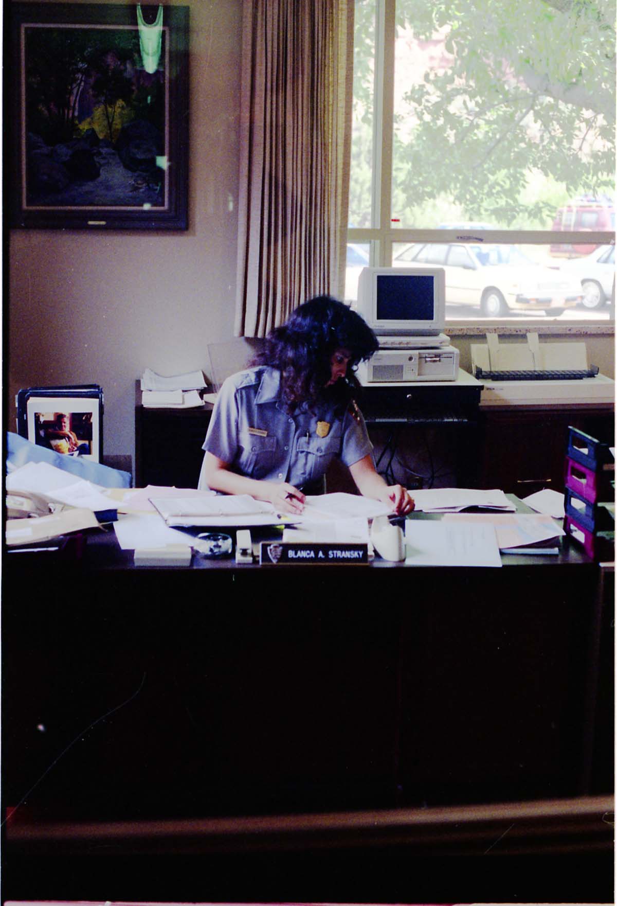 Color photos of the Shuttle Feasibility Study. Fee Manager Blanca A Stransky.