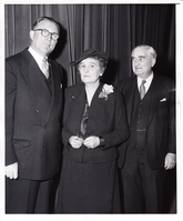 Charles Edison and Madeleine Edison Sloane with member of the Edison Pioneers.