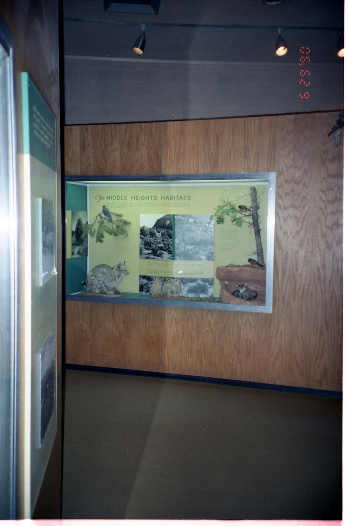 Color Photos of the old visitor center exhibits.