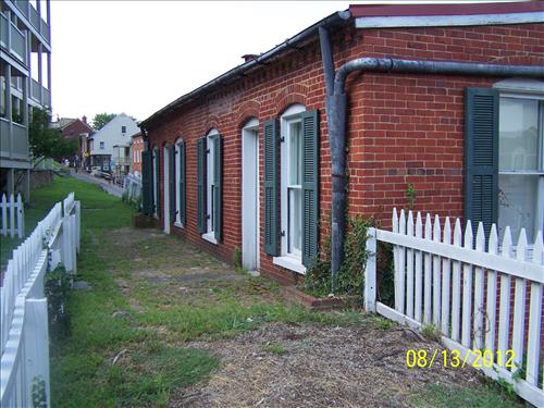Harpers Ferry NHP/NPS Buildng #3 views of the south side where stabilization and waterproofing solutions should occur. August 13, 2012.