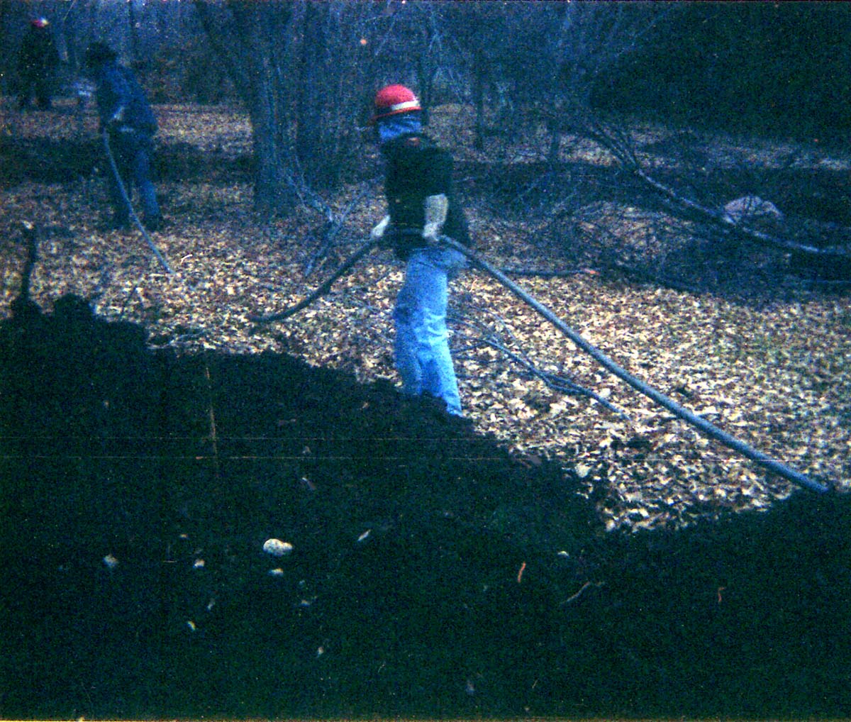 Worker during the Zion Lodge utilities project.